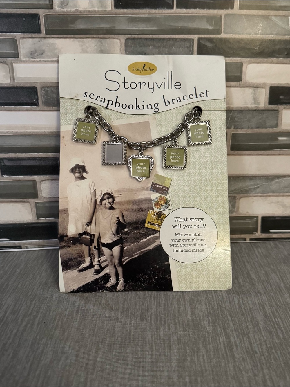 Lucky Feather Storyville DIY Photo Charm Bracelet Kit